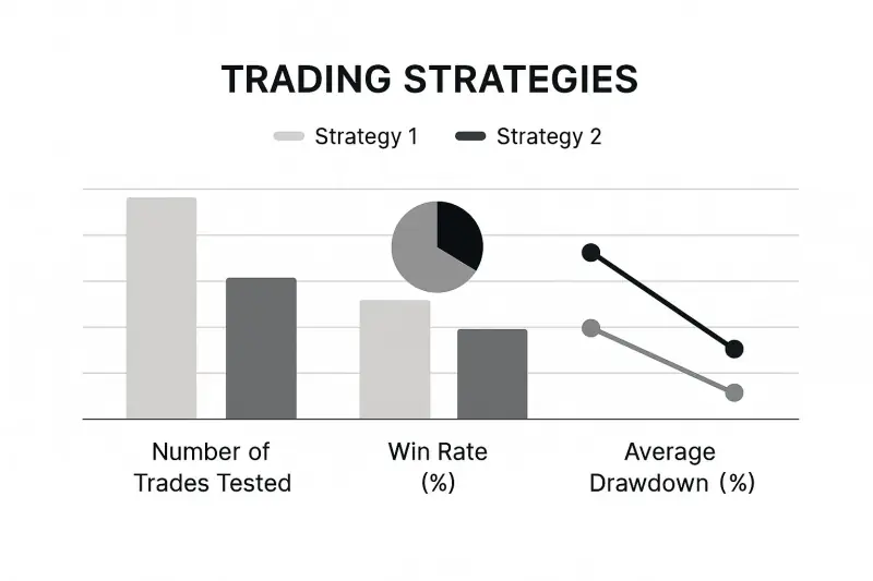 Backtesting trading strategies on historical market charts