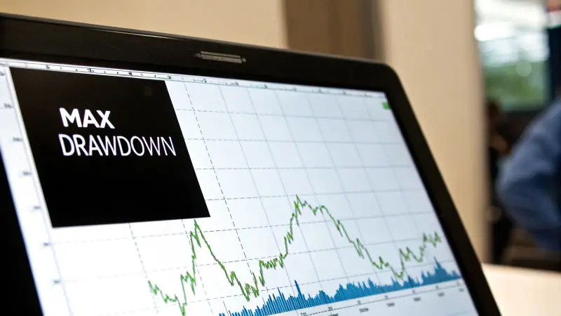 Trader reviewing multiple Monte Carlo equity curve paths