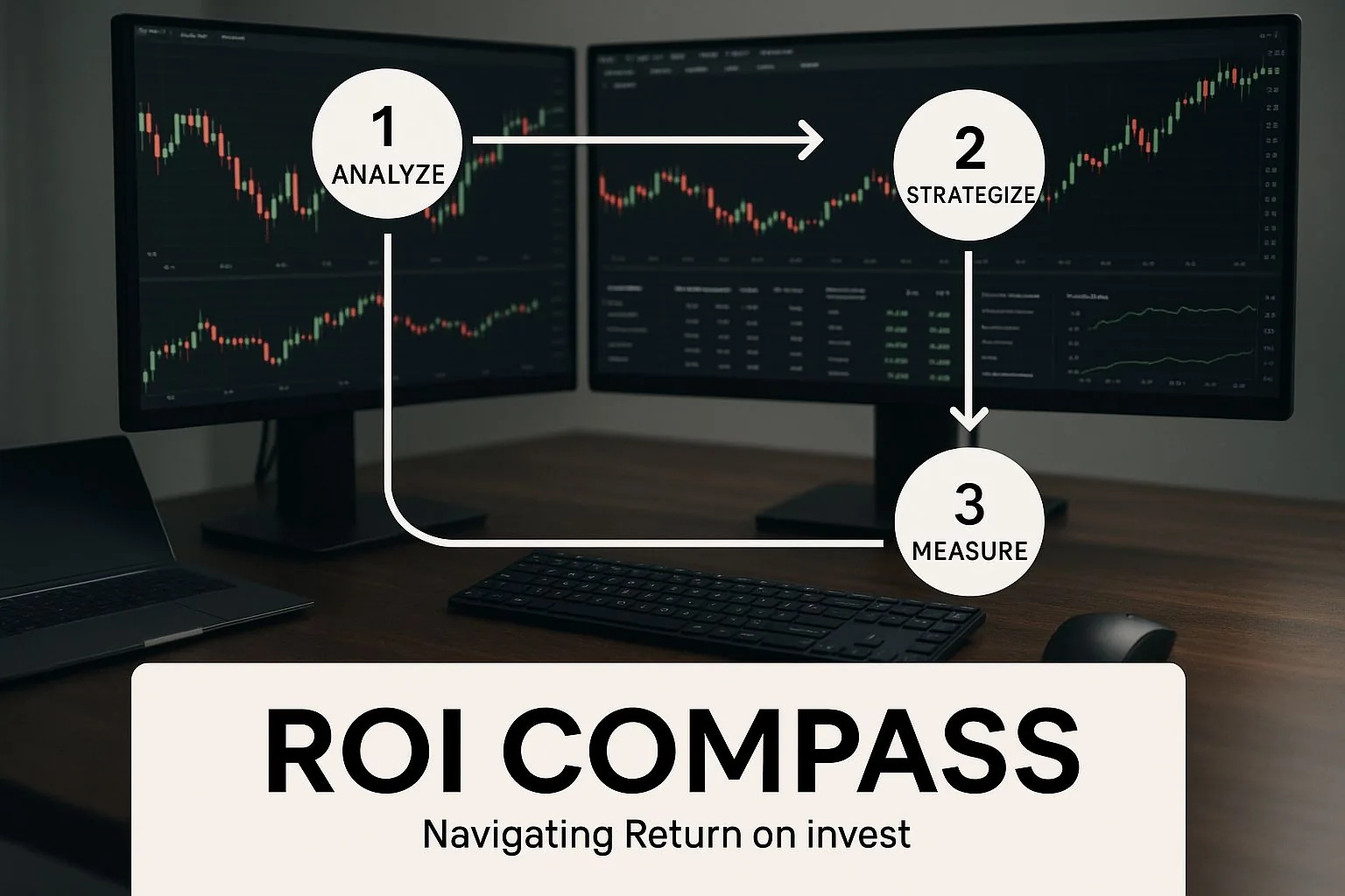 Infographic about how to calculate return on investment
