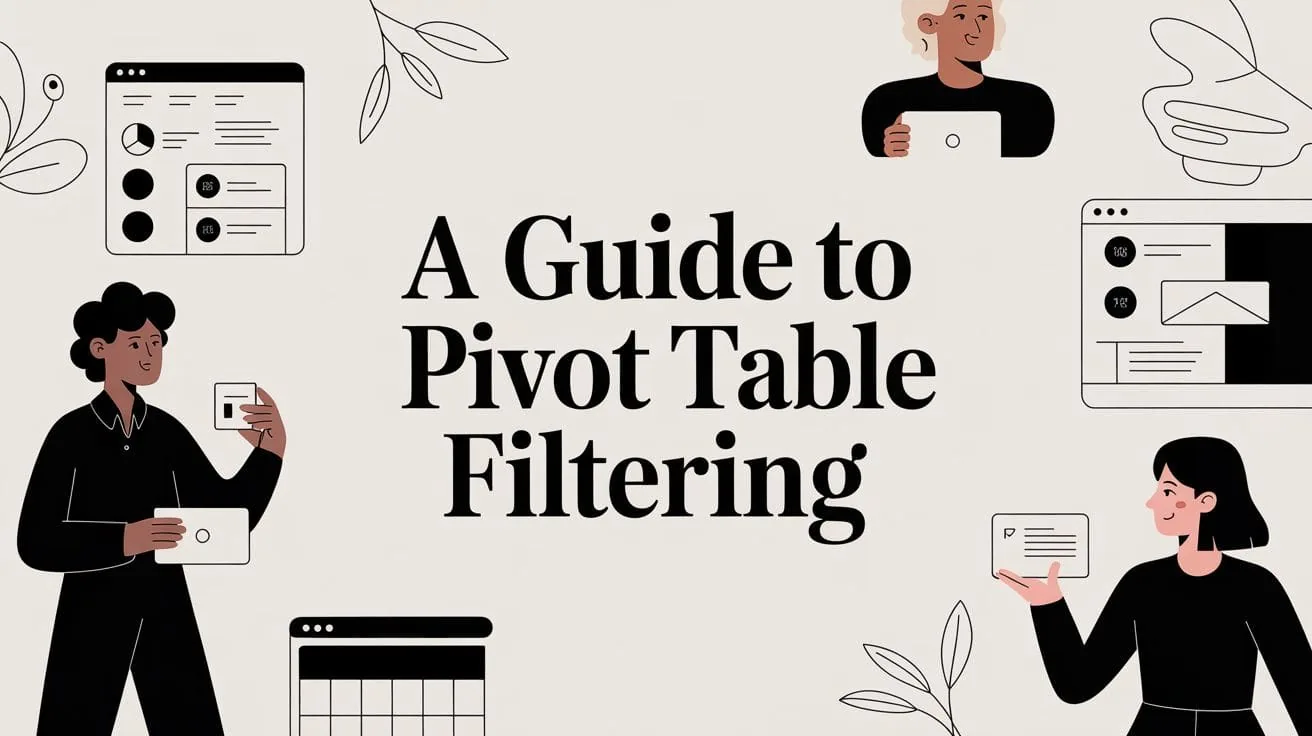 A Guide to Pivot Table Filtering A Guide to Pivot Table Filtering