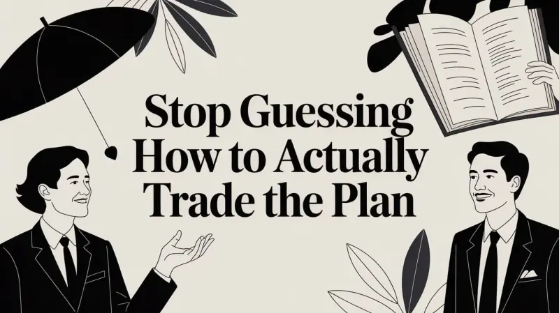 Article thumbnail: Stop Guessing and Actually Learn How to Trade the Plan Stop Guessing and Actually Learn How to Trade the Plan