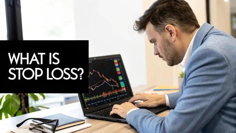 Stop loss order explanation chart for risk management in trading